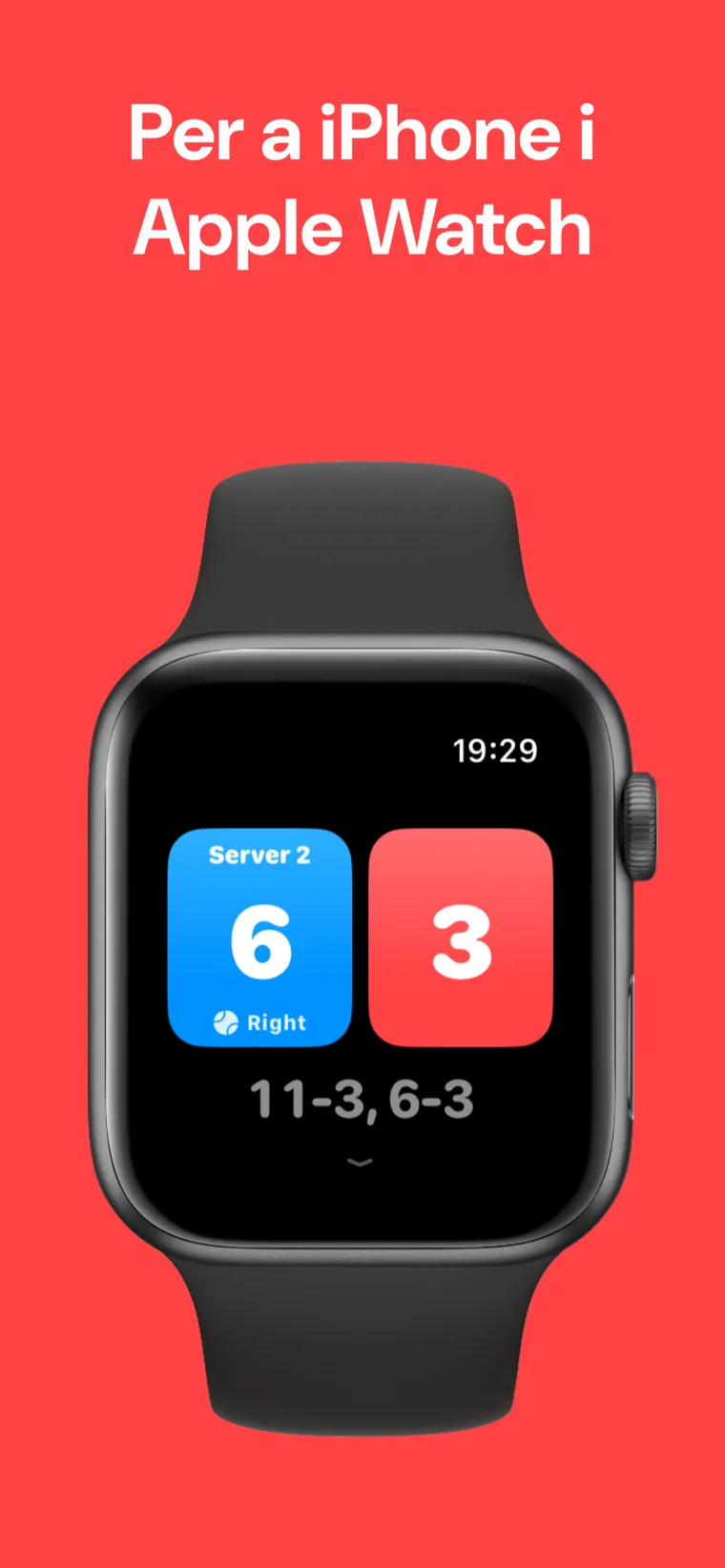Per a iPhone i Apple Watch — Marcador de Pickleball a l'Apple Watch amb opcions de Partit ràpid, Personalitzar partit i Historial