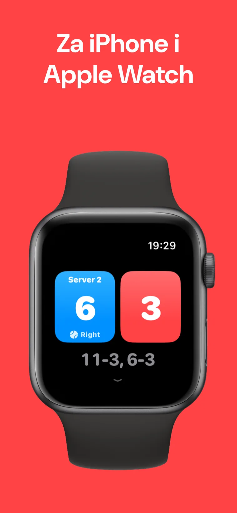 Za iPhone i Apple Watch — Pickleball Rezultat na Apple Watchu s opcijama Brzi meč, Prilagodi meč i Povijest